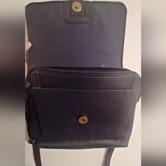 FOSSIL Blue Leather Men's Bag - Picture 2 of 5